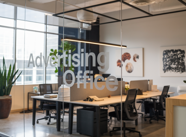 A Photo Of A Modern Advertising Office W 7oBAv0SBQLe3Lz Cjd0ipA UH6GmtF4TOKtOwv8ctTT9g