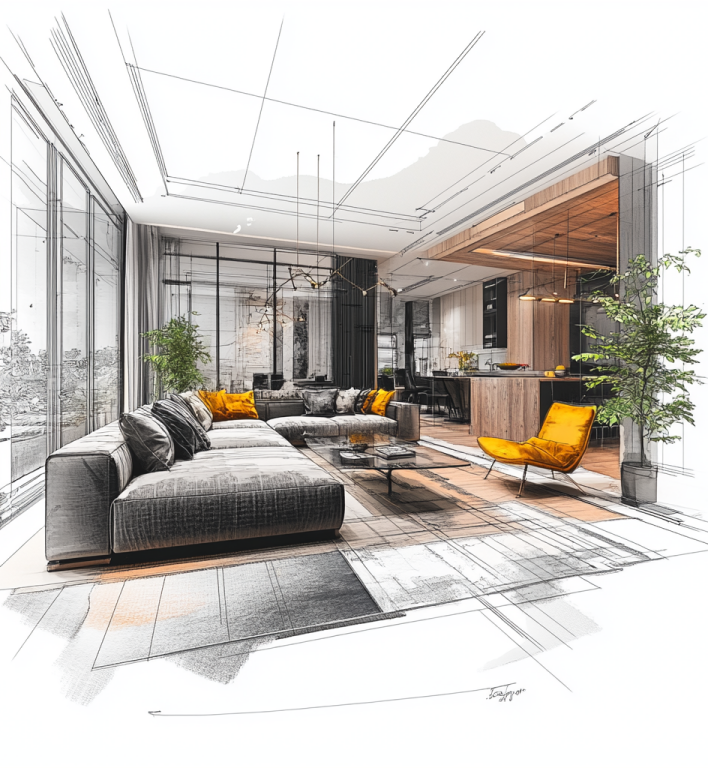 Yaeluxui 22223 An Image Of A Living Room With A Trendy Design T 28339800 7eb9 4752 B59f B39b9139ca68